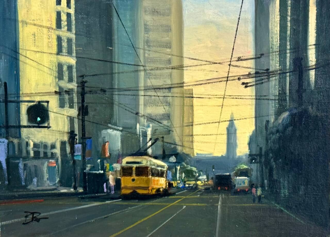 Morning on Market St San Francisco