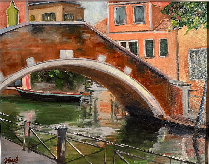 Bridge over the canal, Venice, Italy